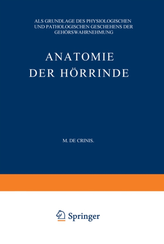 Anatomie der Hörrinde (e-bog) af Crinis, Max de