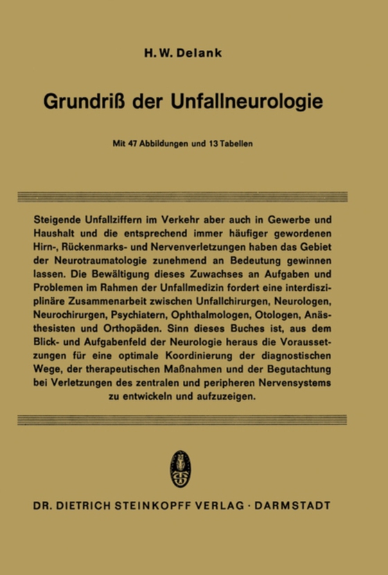 Grundriß der Unfallneurologie (e-bog) af Delank, H.W.