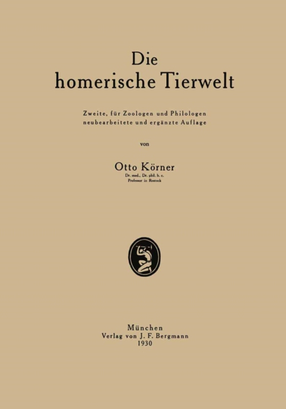 Die homerische Tierwelt (e-bog) af Korner, Otto