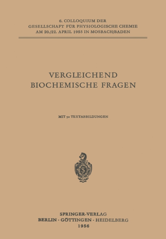 Vergleichende Biochemische Fragen (e-bog) af Haldane, J. B. S.