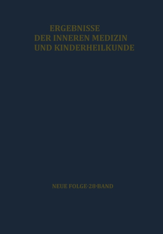 Ergebnisse der Inneren Medizin und Kinderheilkunde (e-bog) af Schoen, R.