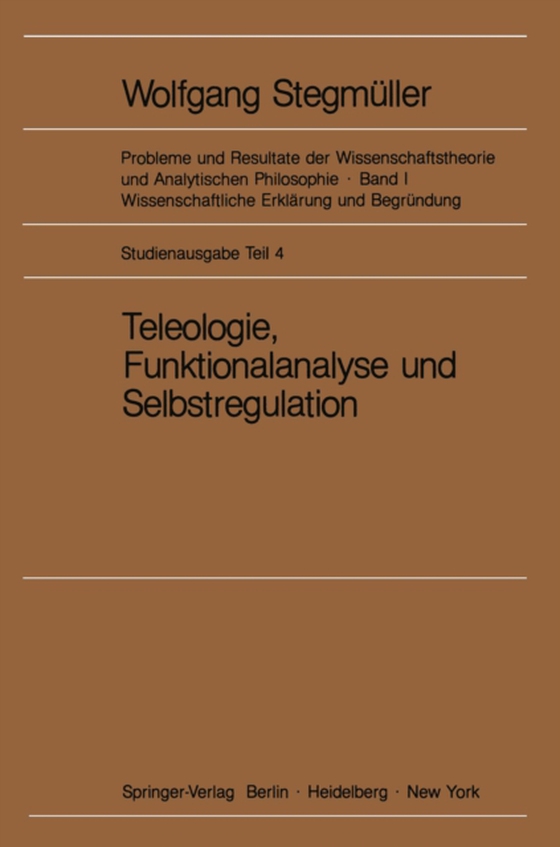 Teleologie, Funktionalanalyse und Selbstregulation (Kybernetik) (e-bog) af Kibed, Matthias Varga von