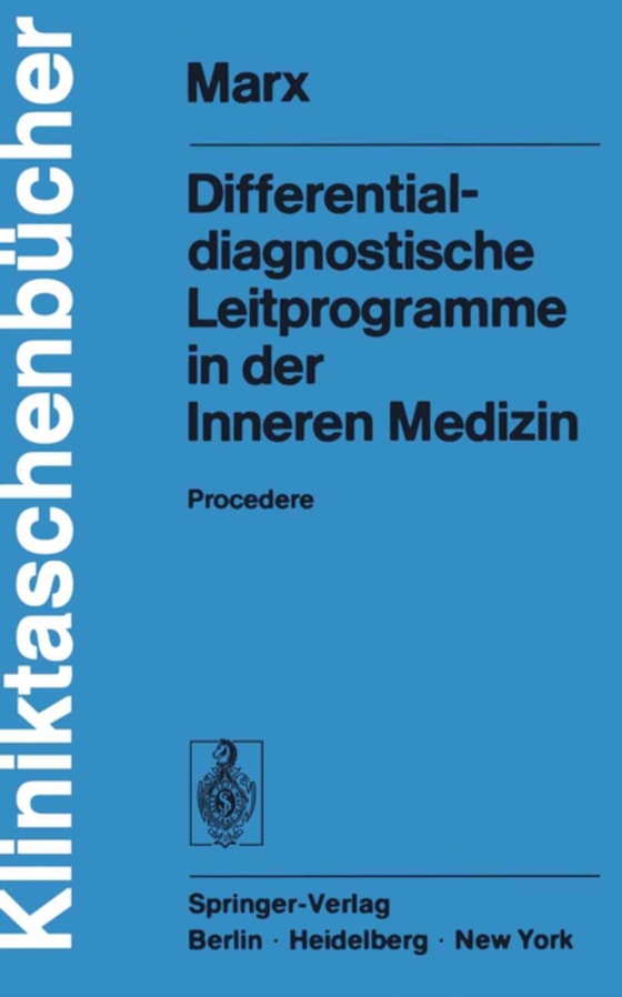 Differentialdiagnostische Leitprogramme in der Inneren Medizin (e-bog) af Marx, H.