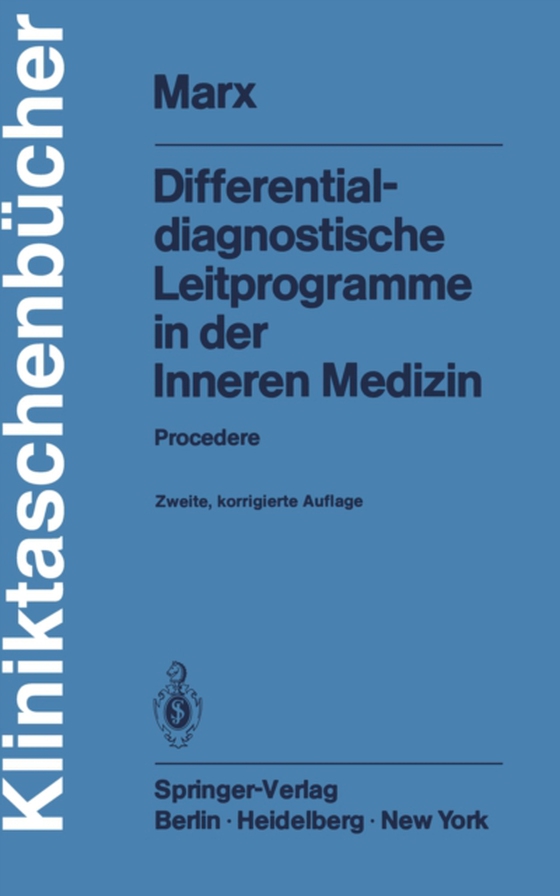 Differentialdiagnostische Leitprogramme in der Inneren Medizin (e-bog) af Marx, H.