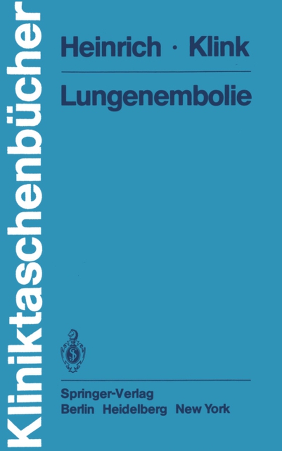 Lungenembolie (e-bog) af Klink, K.