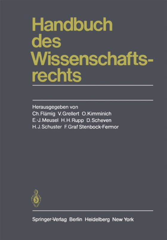 Handbuch des Wissenschaftsrechts (e-bog) af -