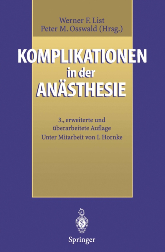 Komplikationen in der Anästhesie (e-bog) af -