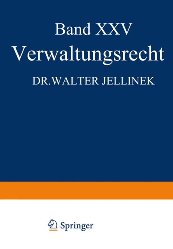 Verwaltungsrecht (e-bog) af Jellinek, Walter