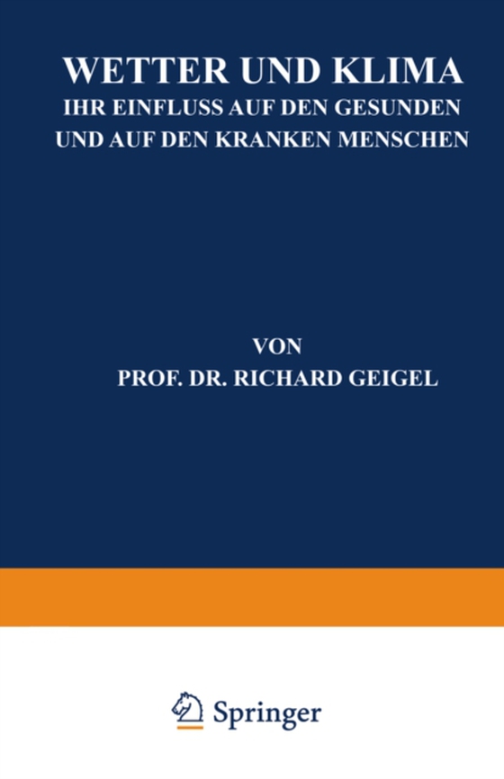 Wetter und Klima (e-bog) af Geigel, Richard