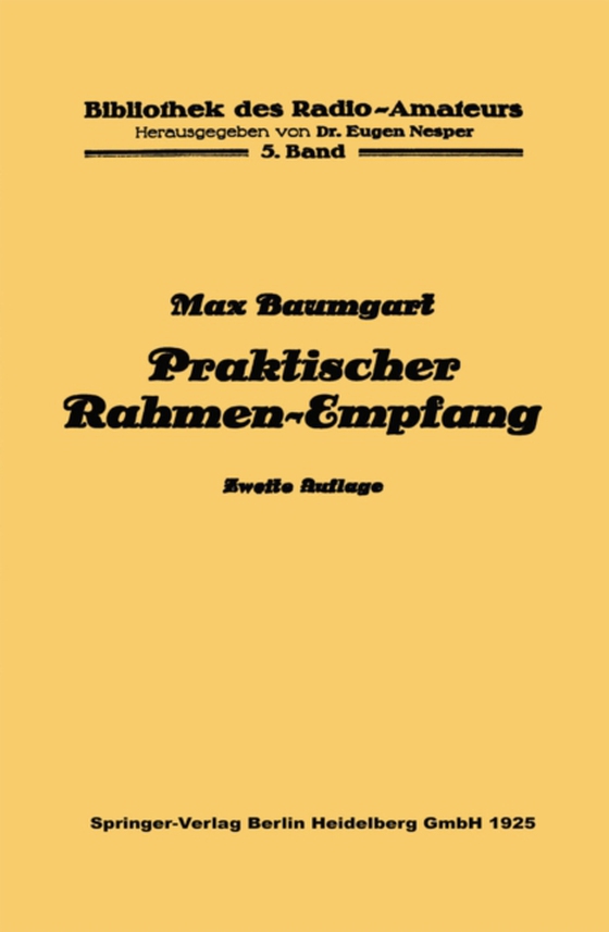 Praktischer Rahmen-Empfang (e-bog) af Baumgart, Max