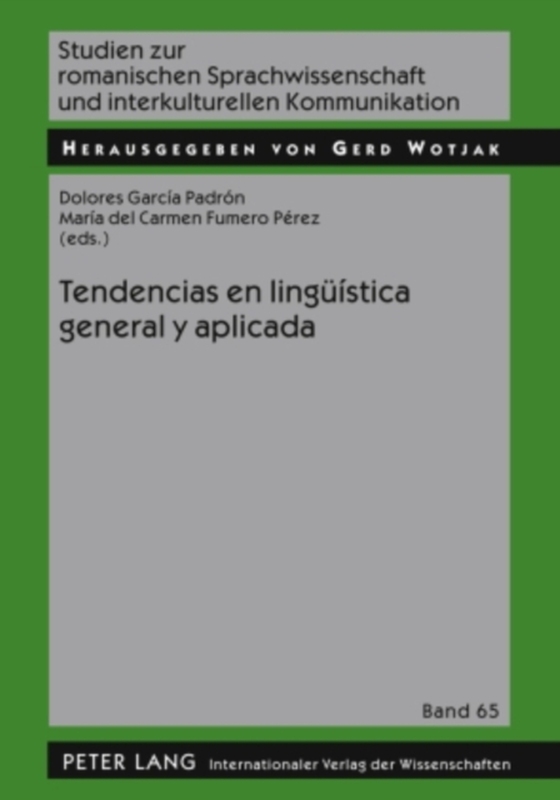 Tendencias en lingueística general y aplicada (e-bog) af -