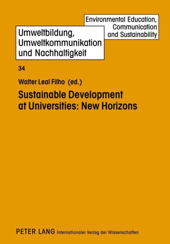 Sustainable Development at Universities: New Horizons