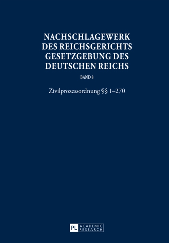 Nachschlagewerk des Reichsgerichts - Gesetzgebung des Deutschen Reichs (e-bog) af -