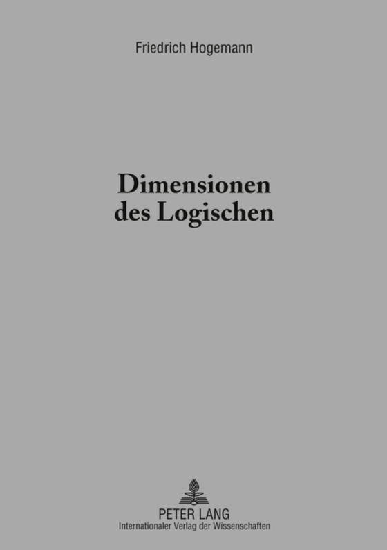 Dimensionen des Logischen (e-bog) af Friedrich Hogemann, Hogemann