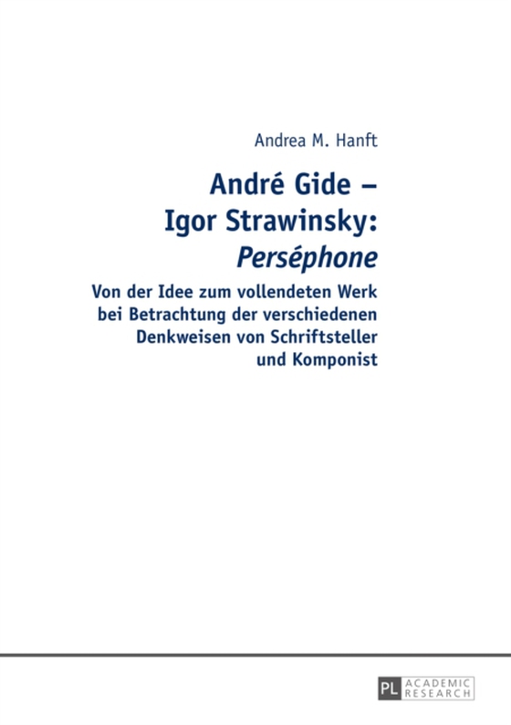 André Gide – Igor Strawinsky: "Perséphone"