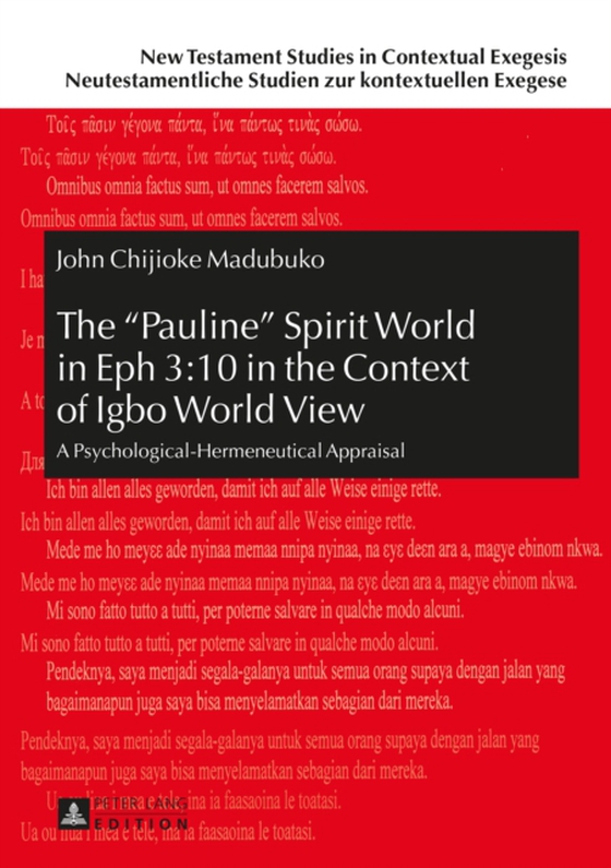  Pauline  Spirit World in Eph 3:10 in the Context of Igbo World View