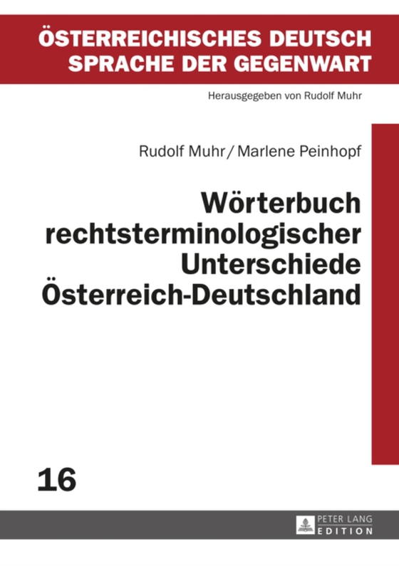 Woerterbuch rechtsterminologischer Unterschiede Oesterreich–Deutschland (e-bog) af Marlene Peinhopf, Peinhopf