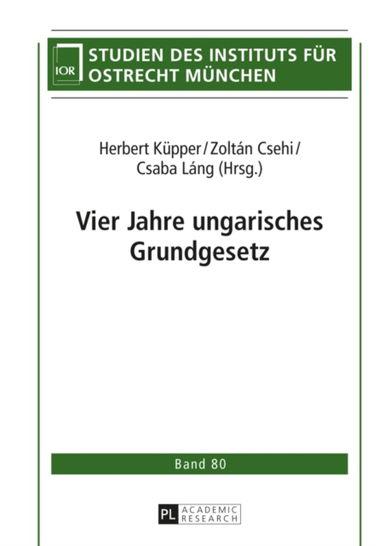 Vier Jahre ungarisches Grundgesetz (e-bog) af -