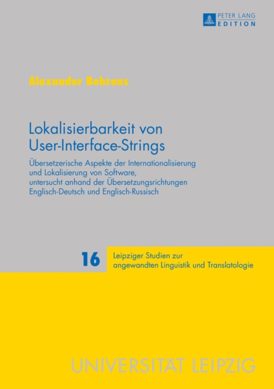 Lokalisierbarkeit von User-Interface-Strings (e-bog) af Alexander Behrens, Behrens