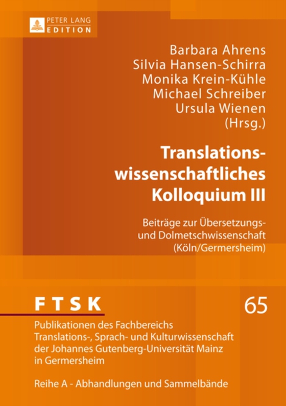 Translationswissenschaftliches Kolloquium III (e-bog) af -