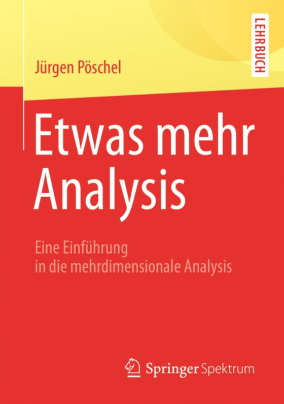 Etwas mehr Analysis (e-bog) af Poschel, Jurgen