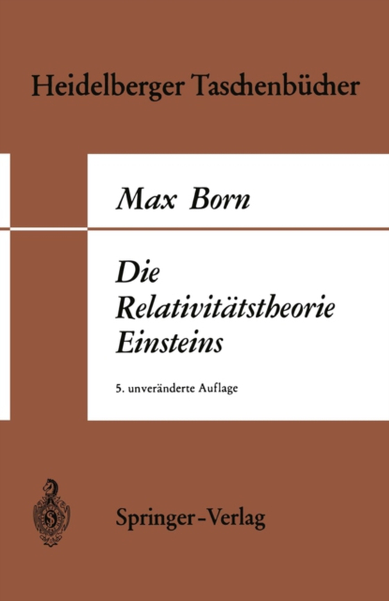 Die Relativitätstheorie Einsteins (e-bog) af Born, Max