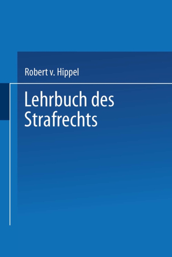 Lehrbuch des Strafrechts (e-bog) af Hippel, Robert v.