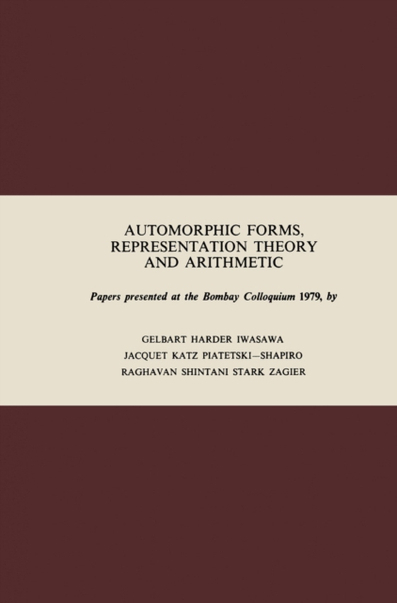 Automorphic Forms, Representation Theory and Arithmetic (e-bog) af Zagier, D.