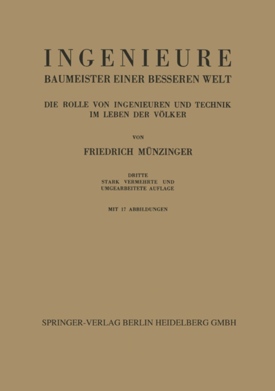 Ingenieure Baumeister Einer Besseren Welt (e-bog) af Munzinger, Friedrich