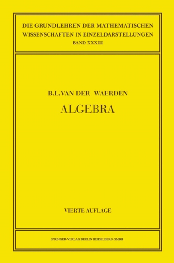 Algebra 1 (e-bog) af Waerden, Bartel L. van der