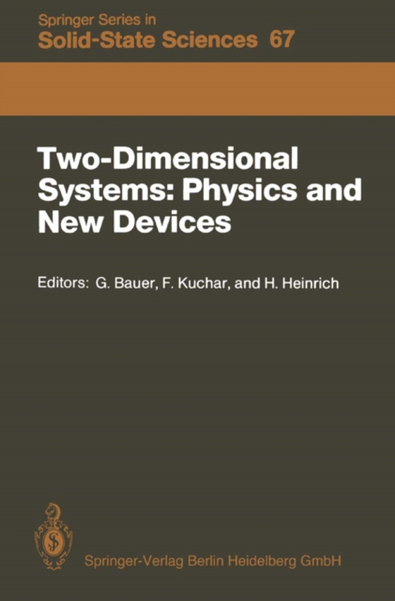 Two-Dimensional Systems: Physics and New Devices (e-bog) af -