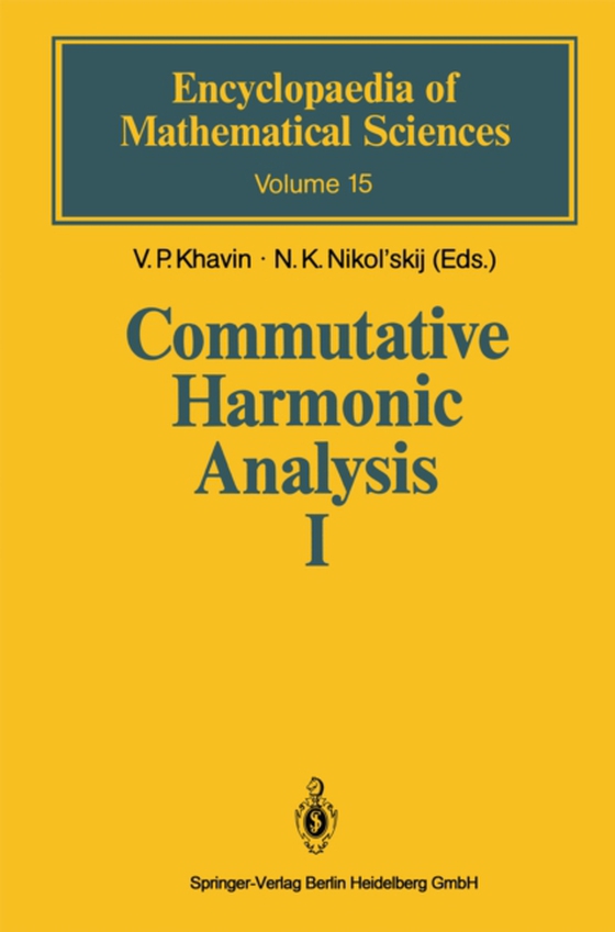 Commutative Harmonic Analysis I (e-bog) af -