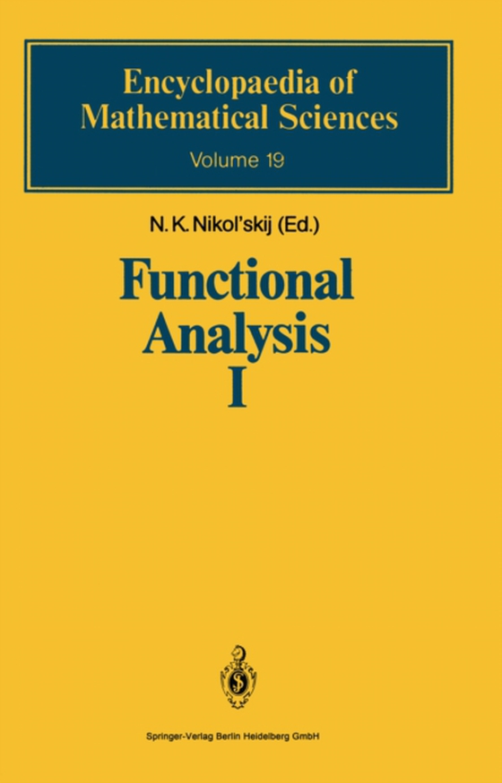 Functional Analysis I (e-bog) af Lyubich, Yu.I.