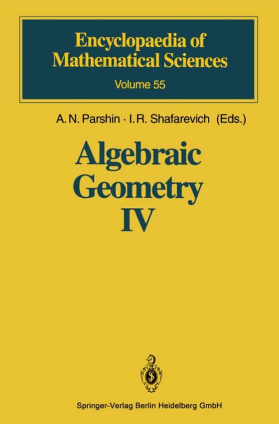 Algebraic Geometry IV