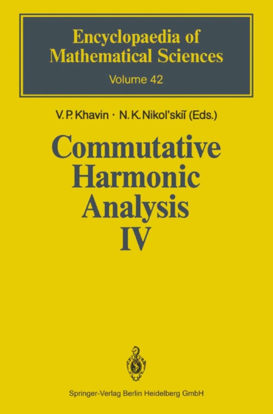 Commutative Harmonic Analysis IV (e-bog) af -