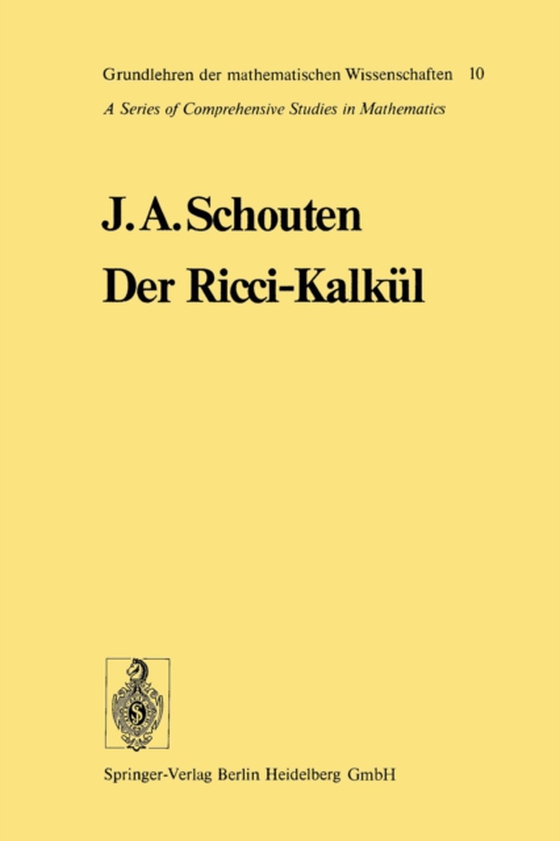 Der Ricci-Kalkül (e-bog) af Schouten, Jan Arnoldus