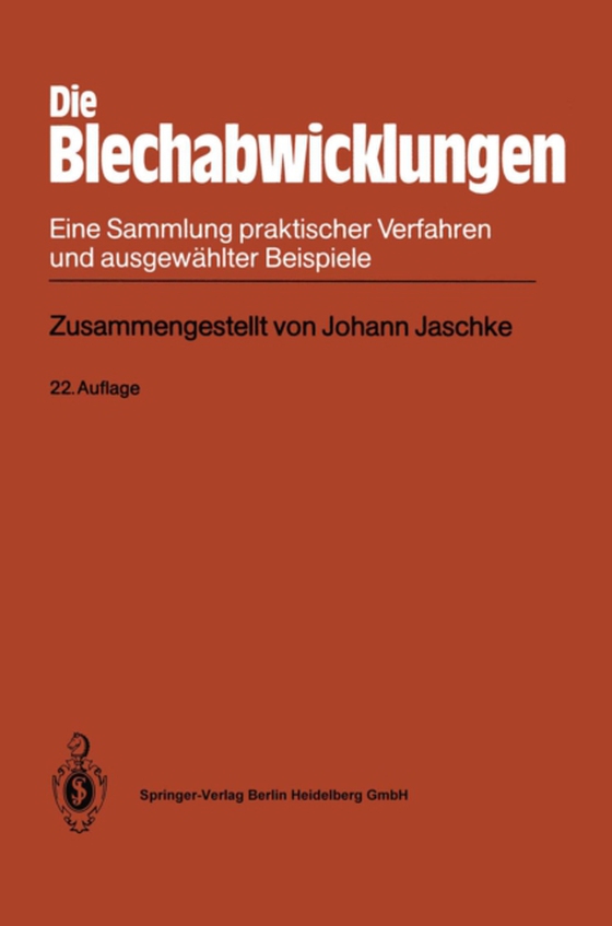 Die Blechabwicklungen (e-bog) af Jaschke, Johann