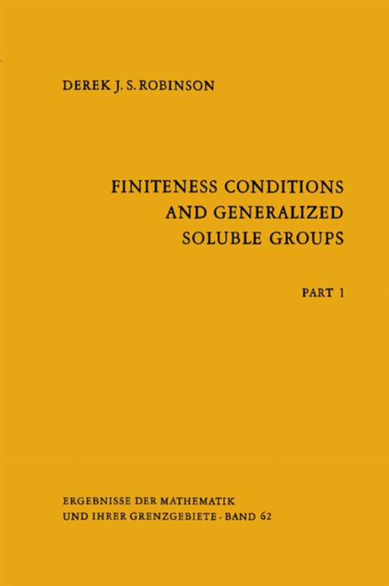 Finiteness Conditions and Generalized Soluble Groups (e-bog) af Robinson, Derek J.S.