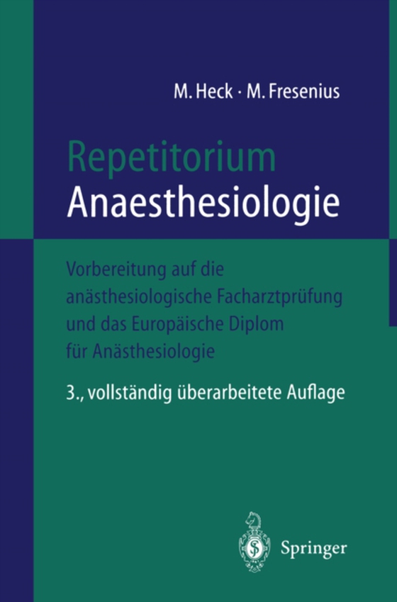 Repetitorium Anaesthesiologie (e-bog) af Fresenius, Michael