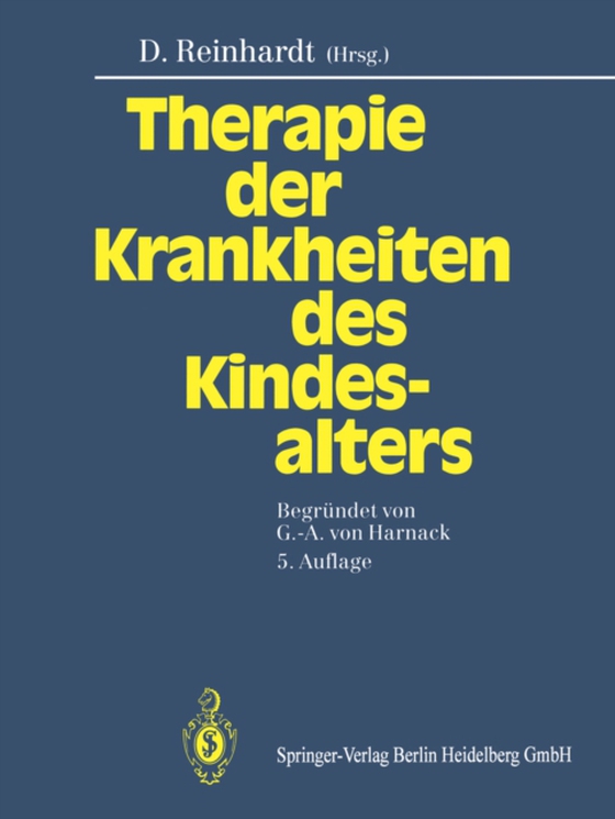 Therapie der Krankheiten des Kindesalters