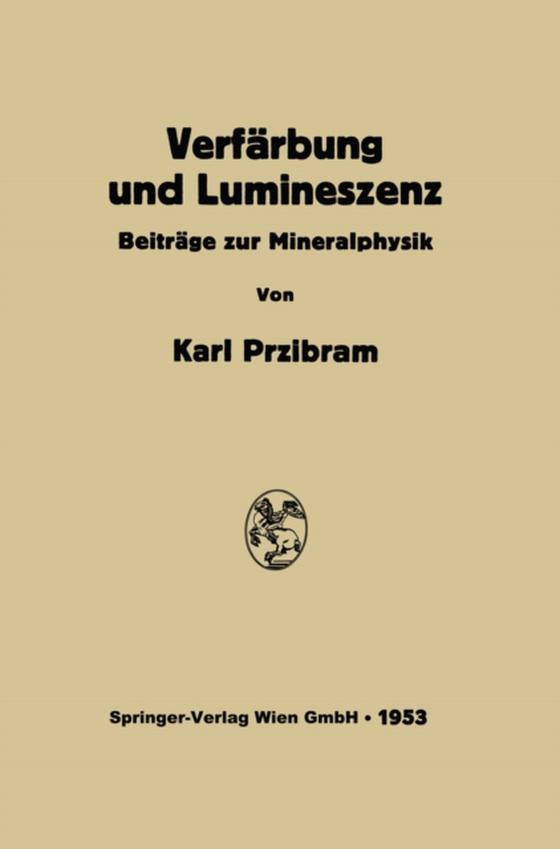 Verfärbung und Lumineszenz (e-bog) af Przibram, Karl