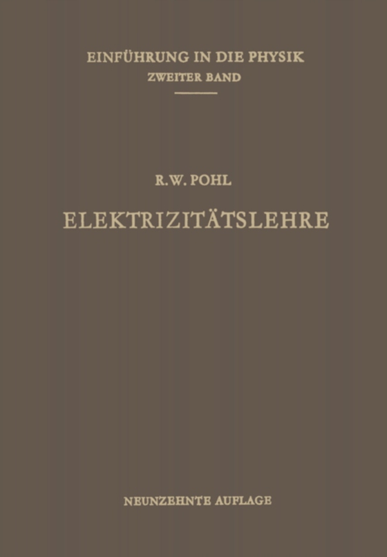 Elektrizitätslehre (e-bog) af Pohl, Robert Wichard