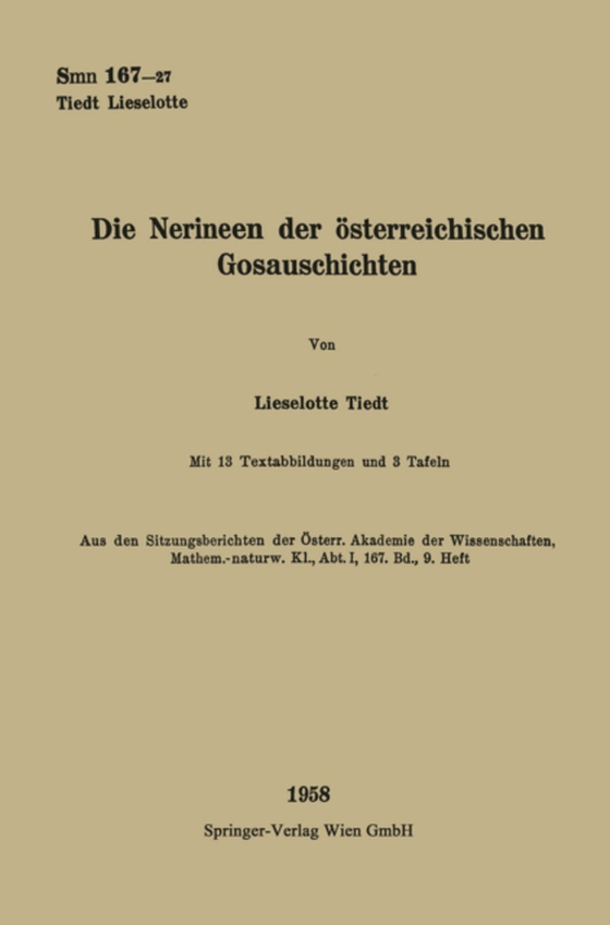 Die Nerineen der österreichischen Gosauschichten (e-bog) af Tiedt, Lieselotte