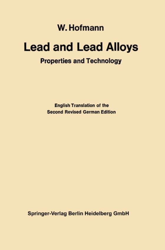 Lead and Lead Alloys