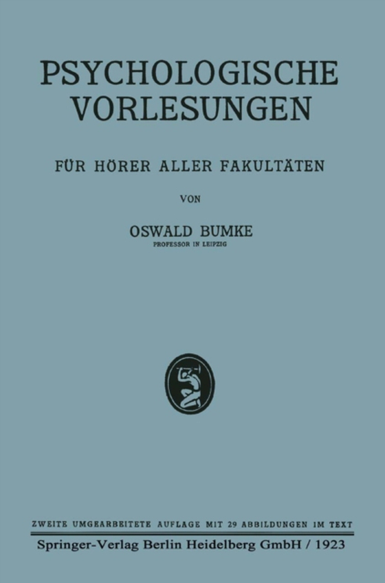 Psychologische Vorlesungen (e-bog) af Bumke, Oswald