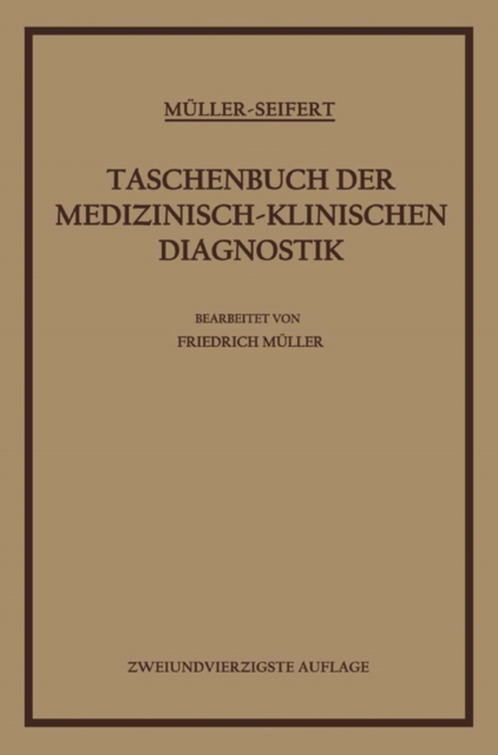 Taschenbuch der Medizinisch-Klinischen Diagnostik