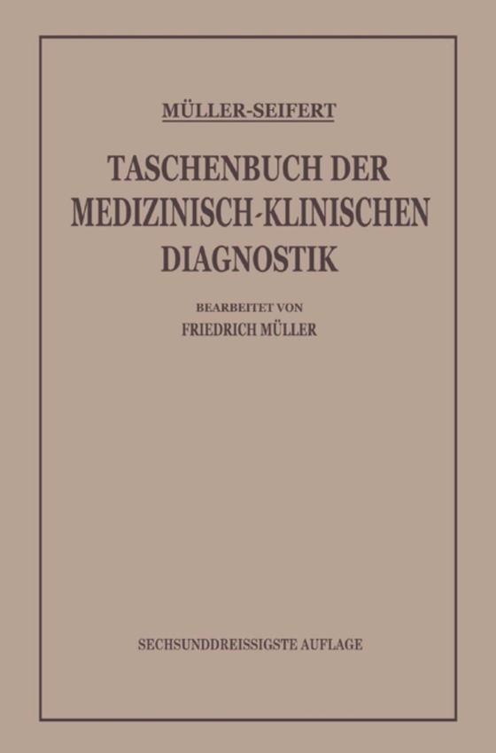 Taschenbuch der Medizinisch-Klinischen Diagnostik