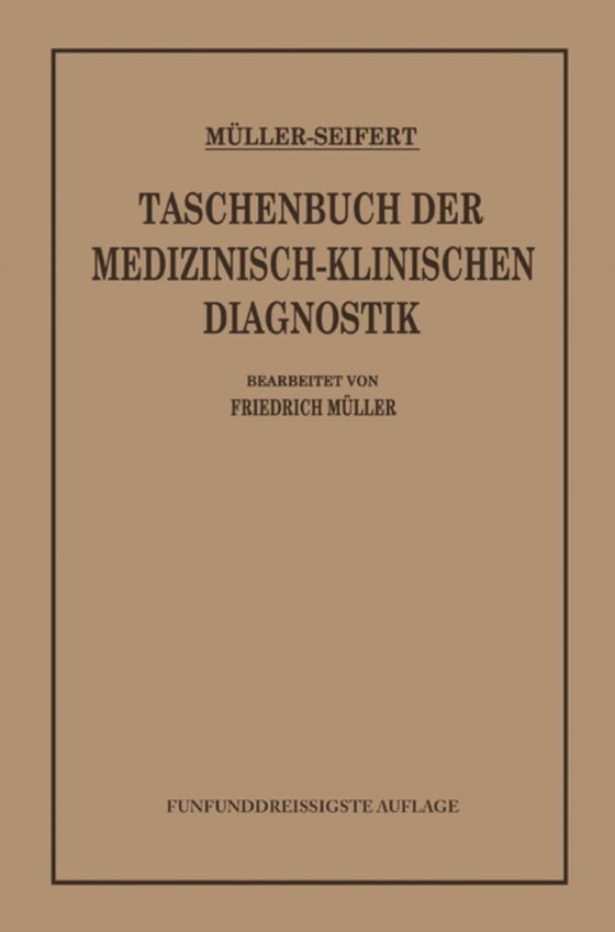 Taschenbuch der Medizinisch-Klinischen Diagnostik