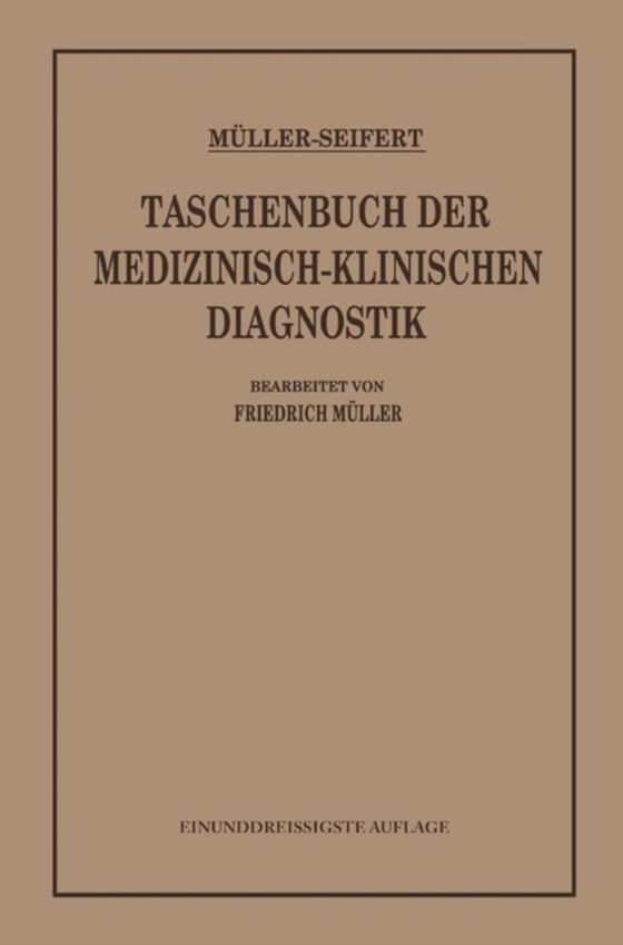 Taschenbuch der Medizinisch-Klinischen Diagnostik (e-bog) af Seifert, Otto