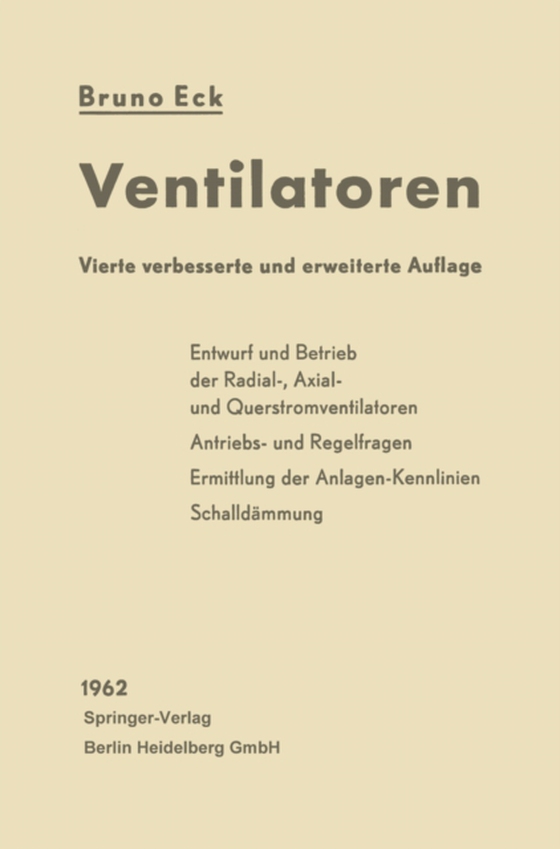 Ventilatoren (e-bog) af Eck, Bruno